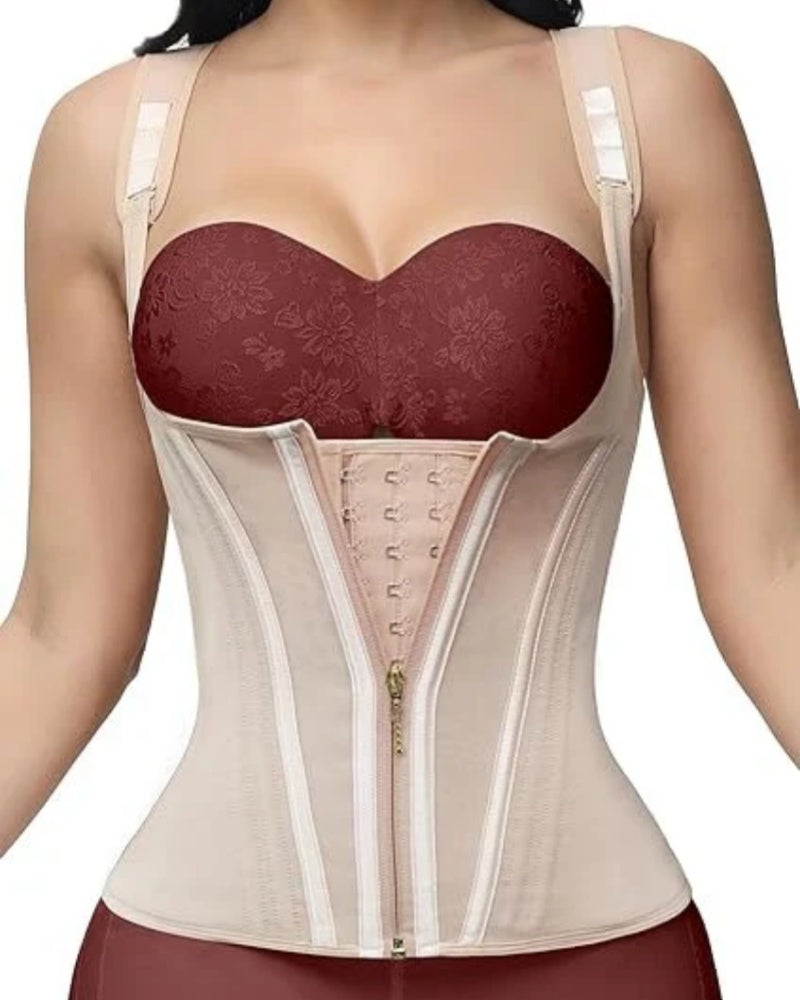 SKYNN® Waist Trainer for Women Body Shaper Corset Vest Tank Top with Steel Bones