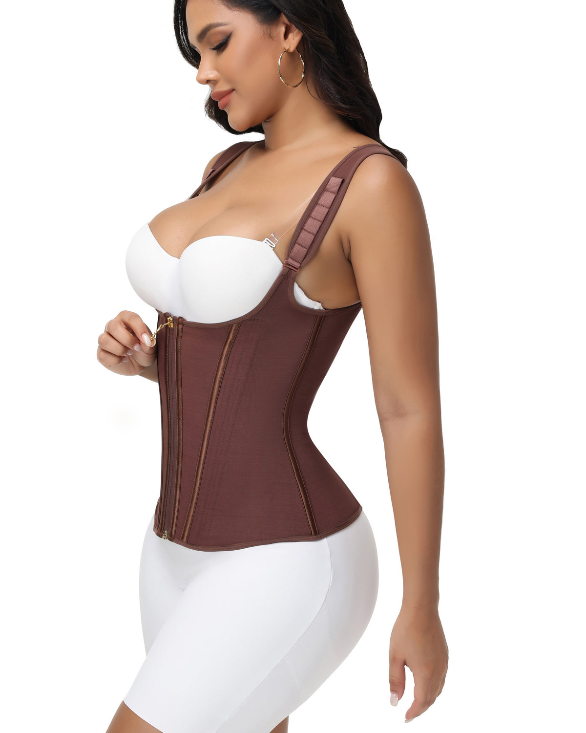 SKYNN® Waist Trainer for Women Body Shaper Corset Vest Tank Top with Steel Bones