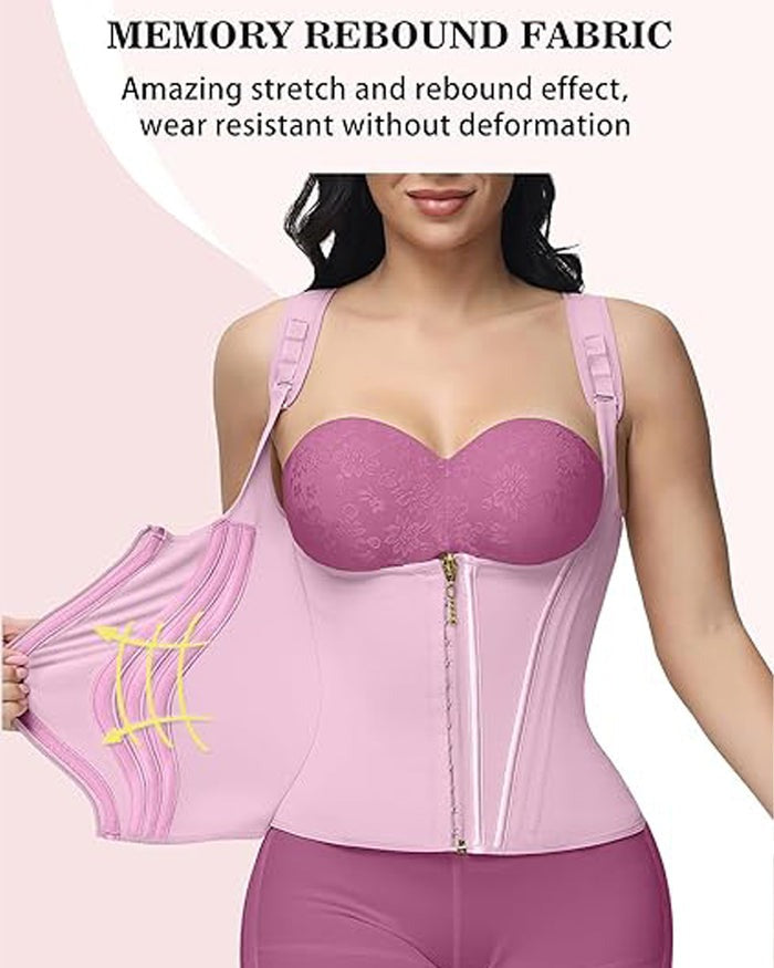SKYNN® Waist Trainer for Women Body Shaper Corset Vest Tank Top with Steel Bones