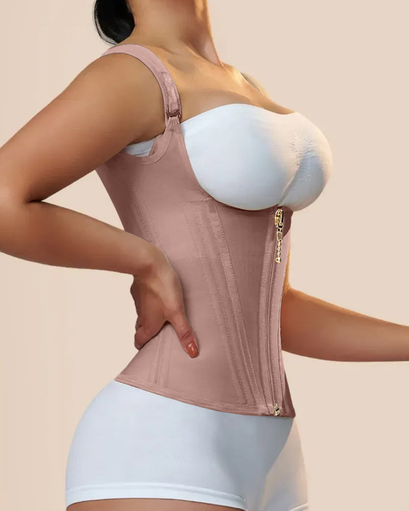 SKYNN® Waist Trainer for Women Body Shaper Corset Vest Tank Top with Steel Bones