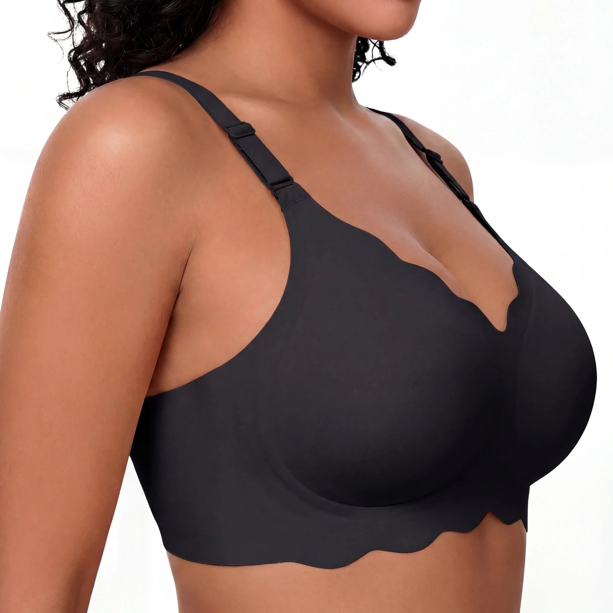 Scalloped Full Coverage Bra