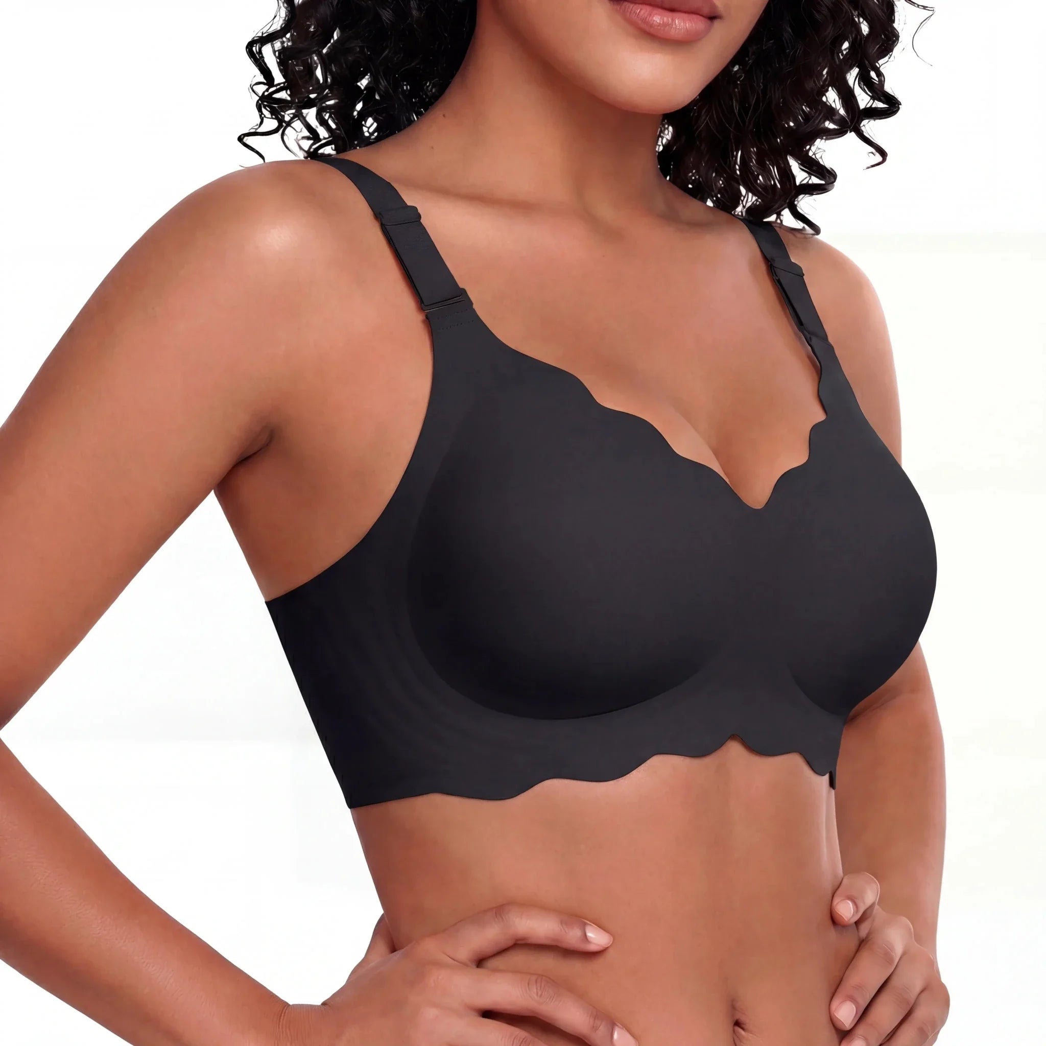 Scalloped Full Coverage Bra