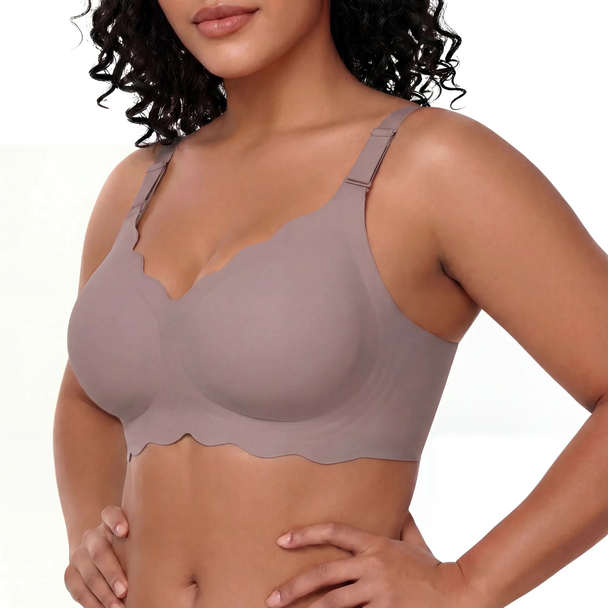 Scalloped Full Coverage Bra