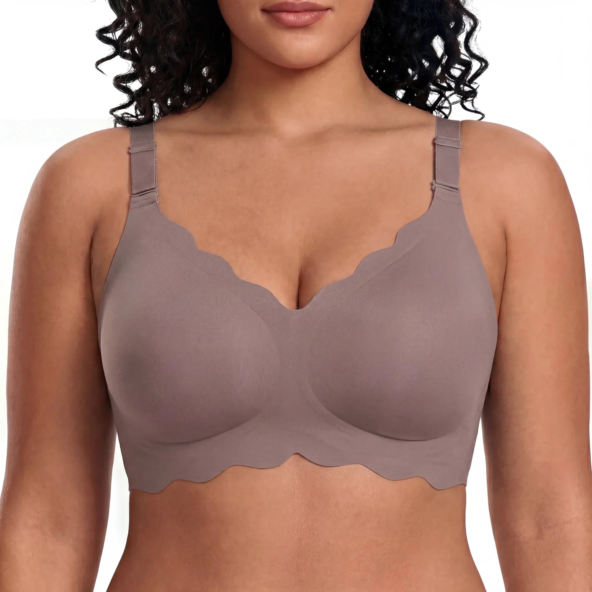 Scalloped Full Coverage Bra