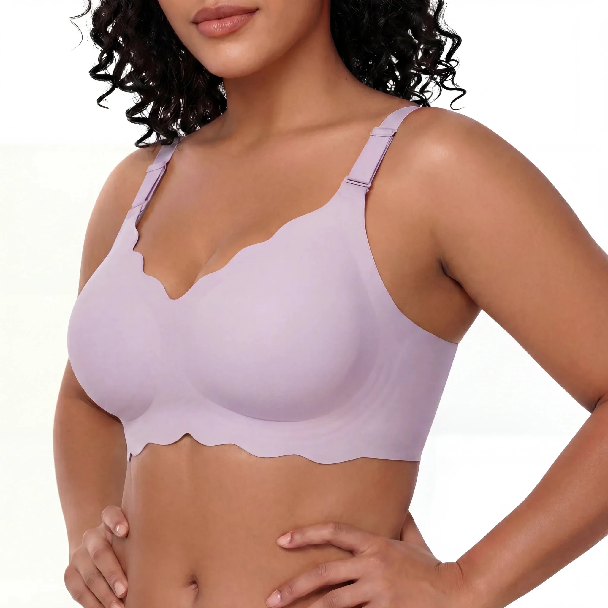 Scalloped Full Coverage Bra