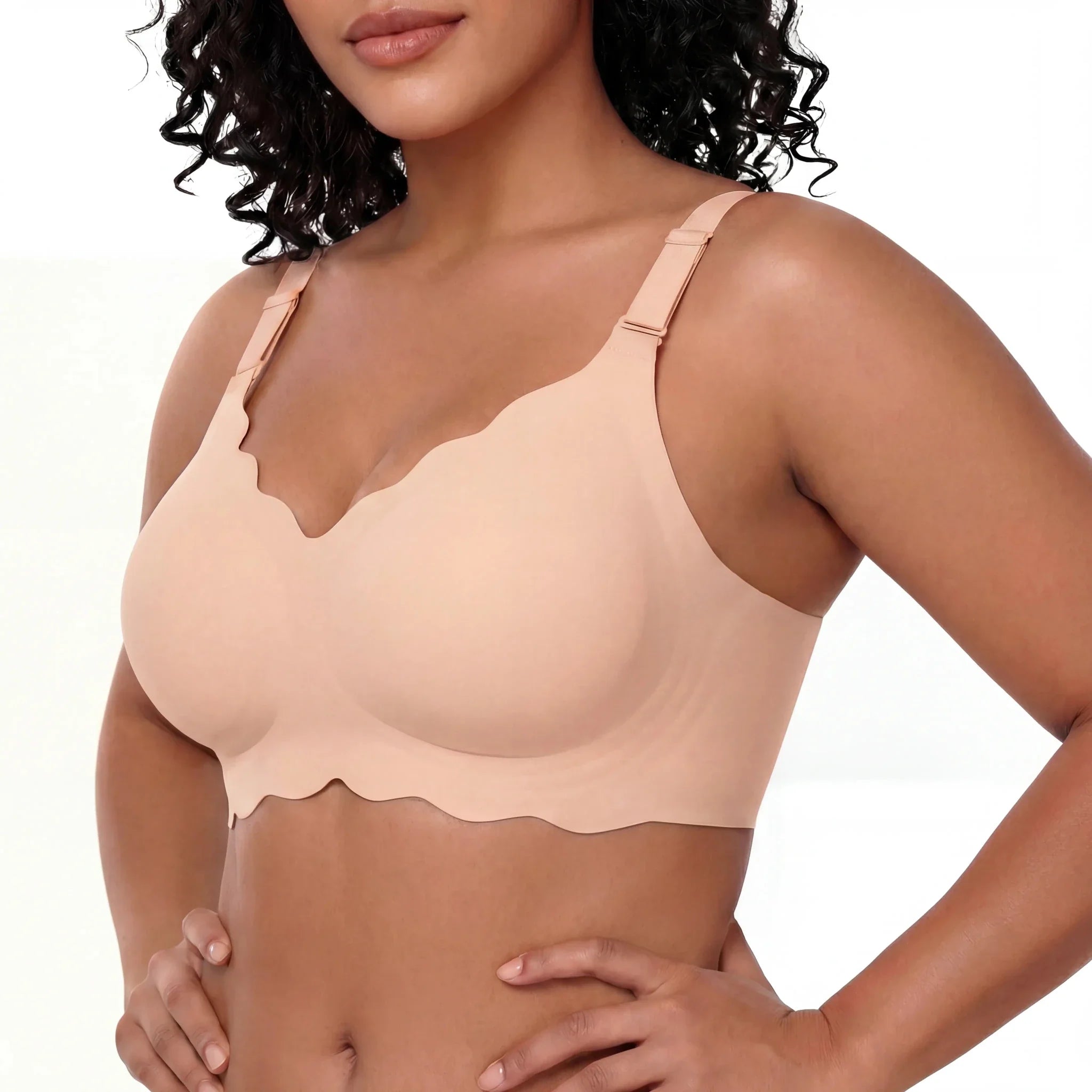 Scalloped Full Coverage Bra