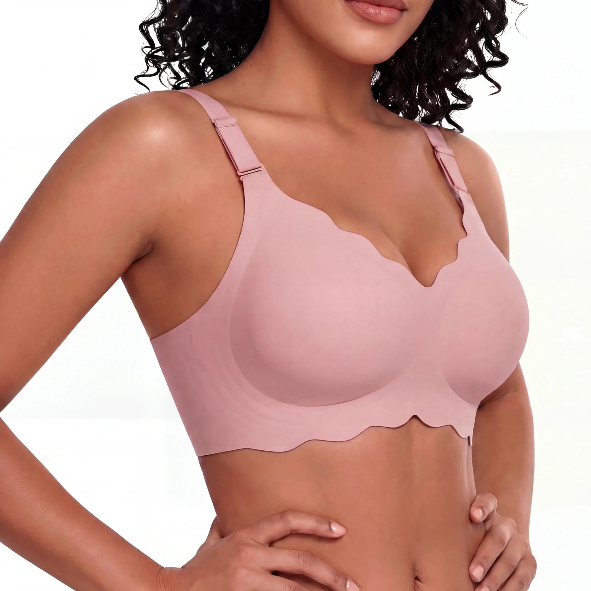 Scalloped Full Coverage Bra