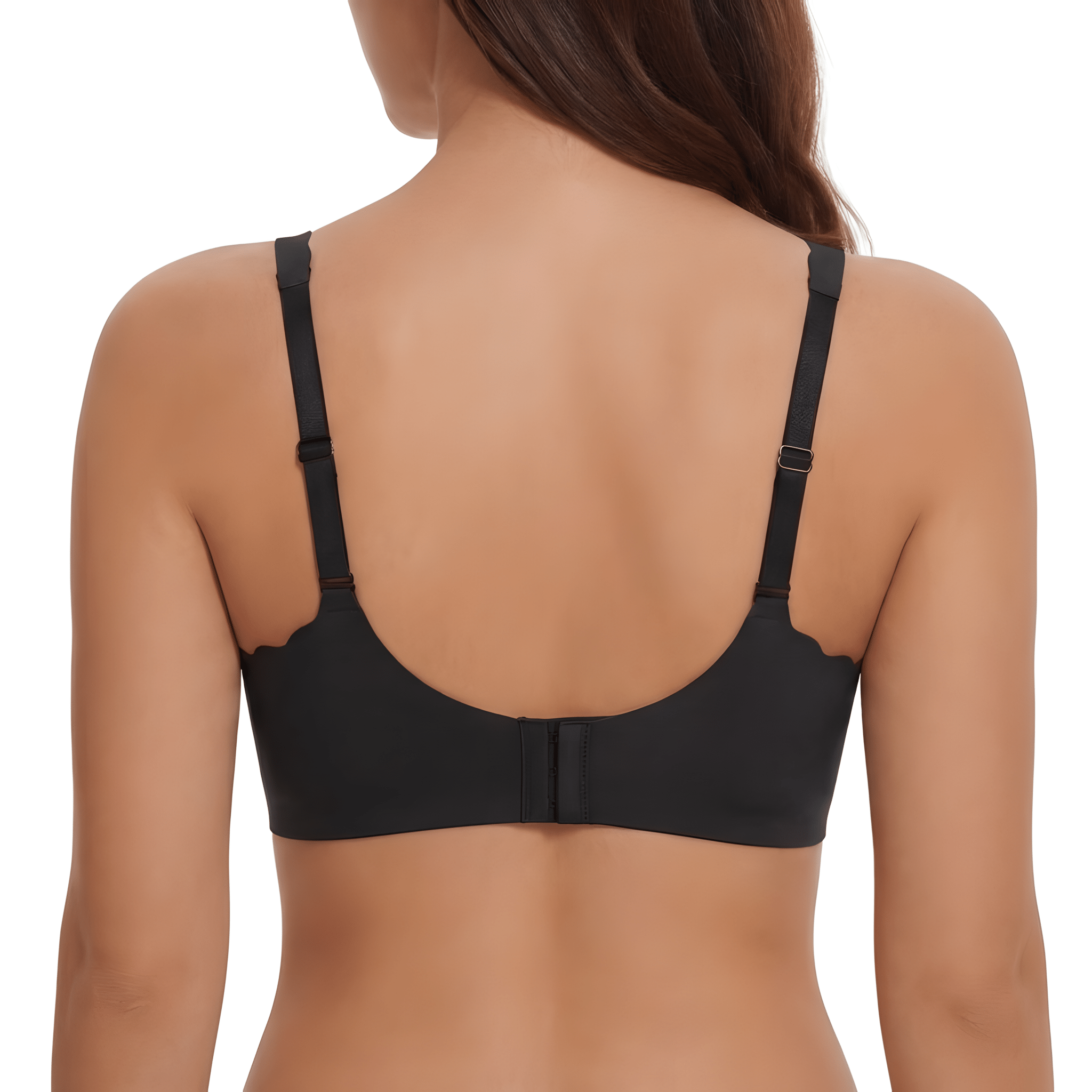 Scalloped Neckline Plunge Bra
