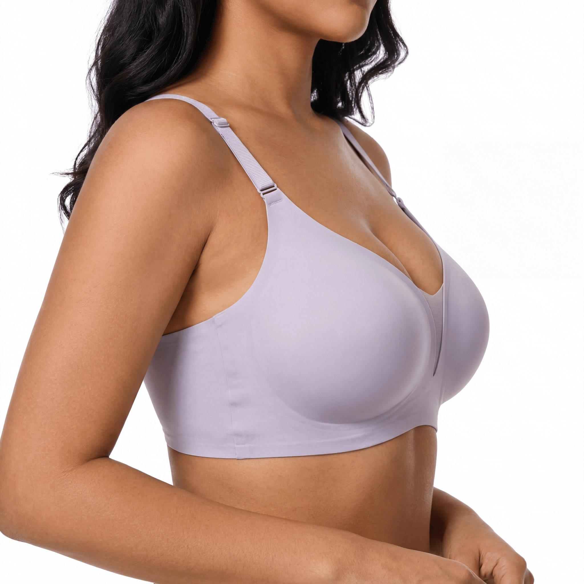 V-Neck Mesh Detail Bra