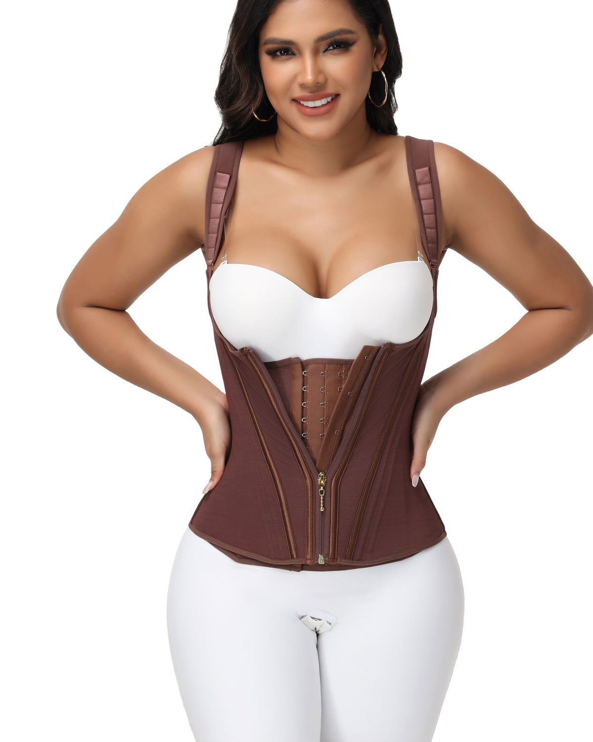SKYNN® Waist Trainer for Women Body Shaper Corset Vest Tank Top with Steel Bones