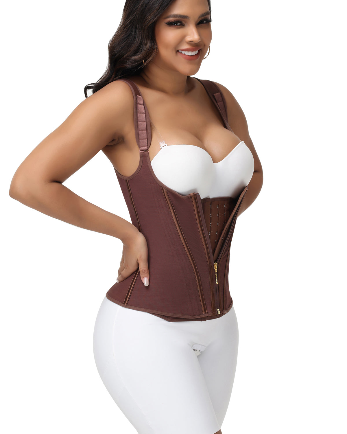 SKYNN® Waist Trainer for Women Body Shaper Corset Vest Tank Top with Steel Bones