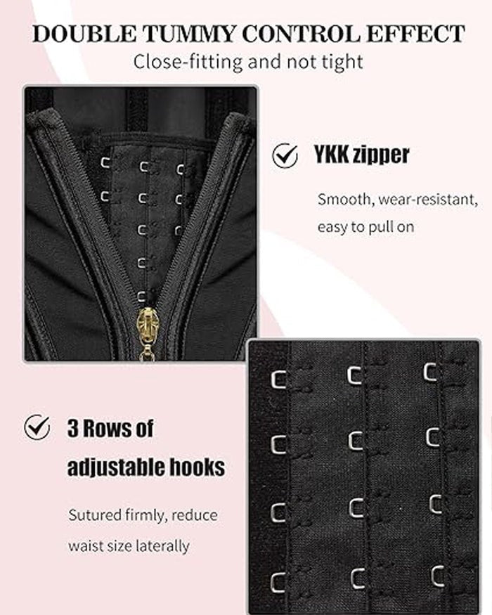 SKYNN® Waist Trainer for Women Body Shaper Corset Vest Tank Top with Steel Bones