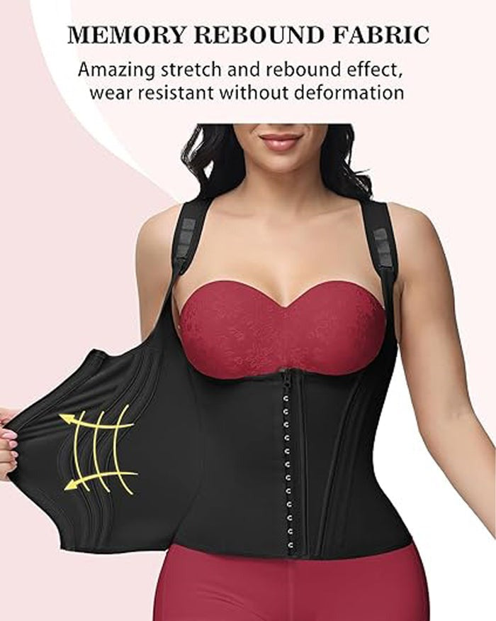 SKYNN® Waist Trainer for Women Body Shaper Corset Vest Tank Top with Steel Bones