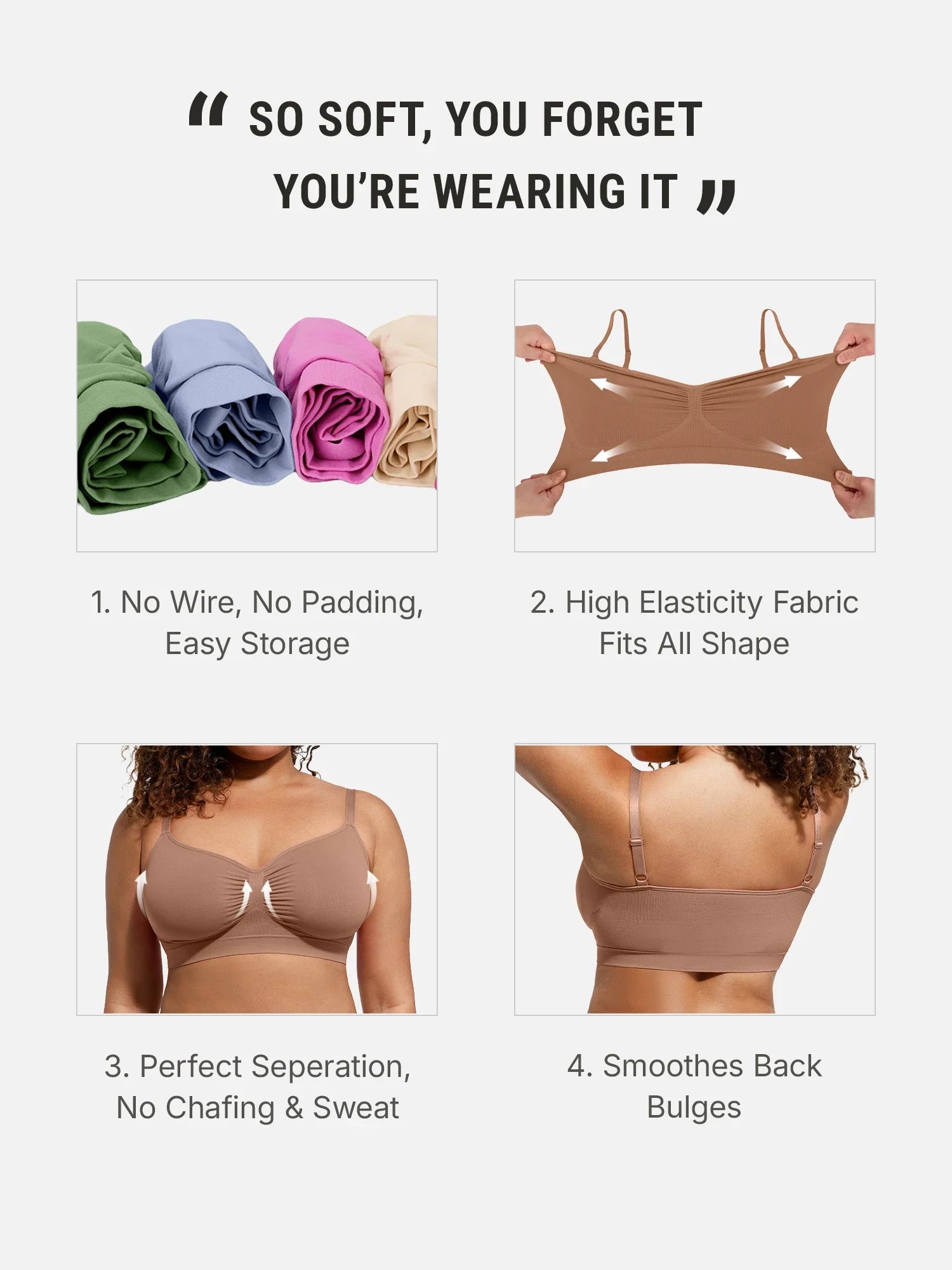 SKYNN Smooth Seamless Comfort Wireless Bra