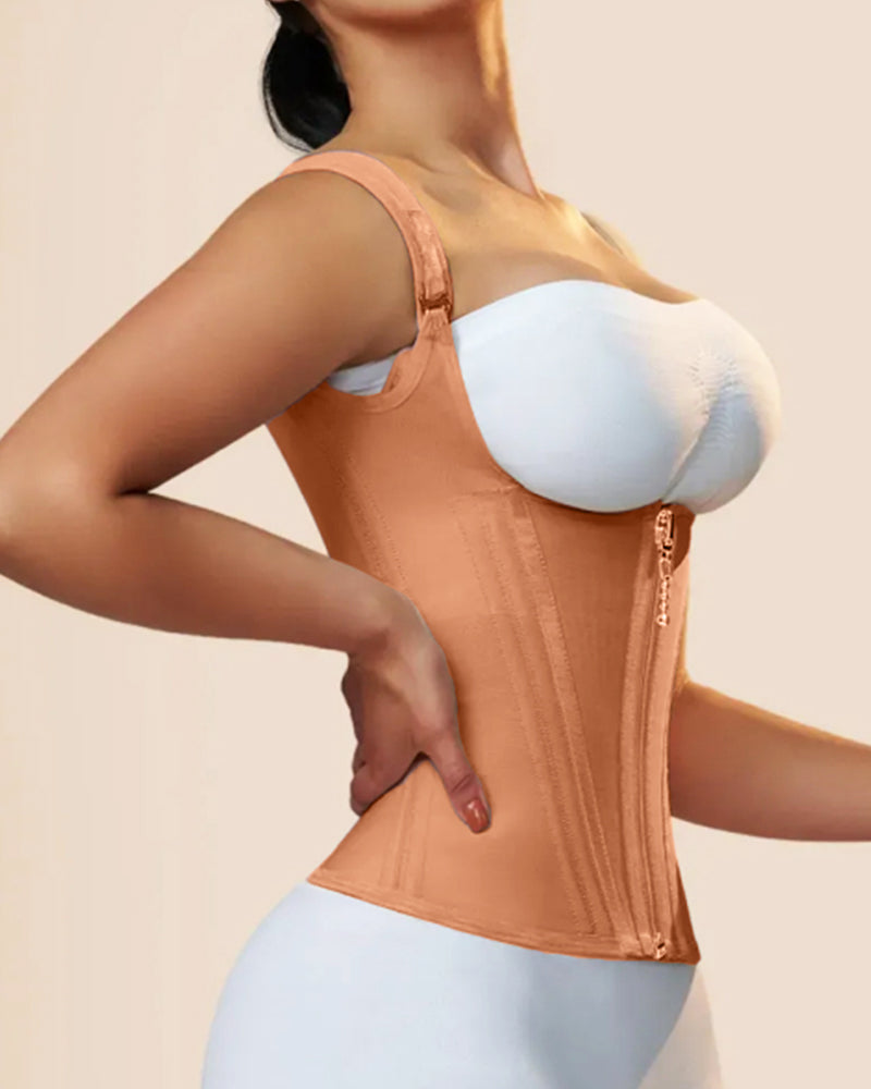 SKYNN® Waist Trainer for Women Body Shaper Corset Vest Tank Top with Steel Bones