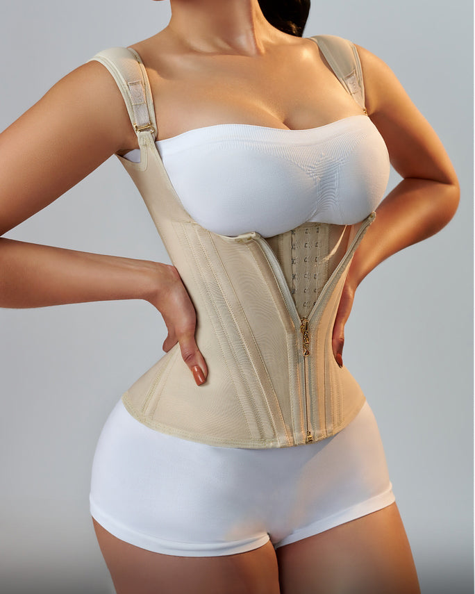 SKYNN® Waist Trainer for Women Body Shaper Corset Vest Tank Top with Steel Bones