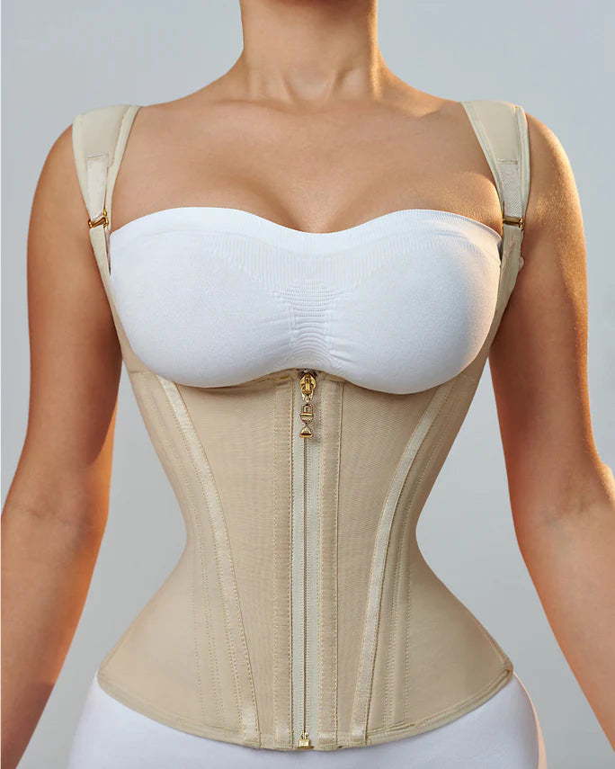 SKYNN® Waist Trainer for Women Body Shaper Corset Vest Tank Top with Steel Bones