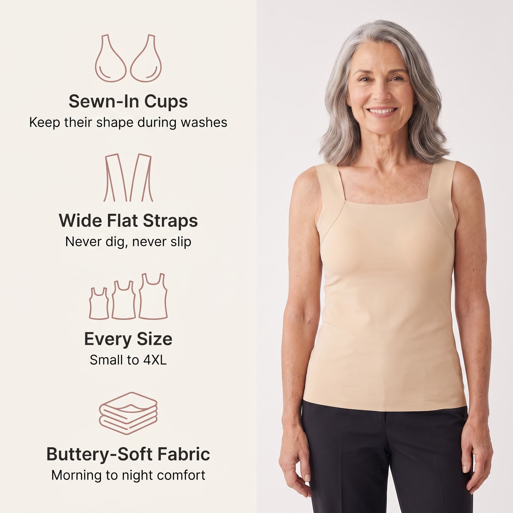 Band-Free Bra Tank