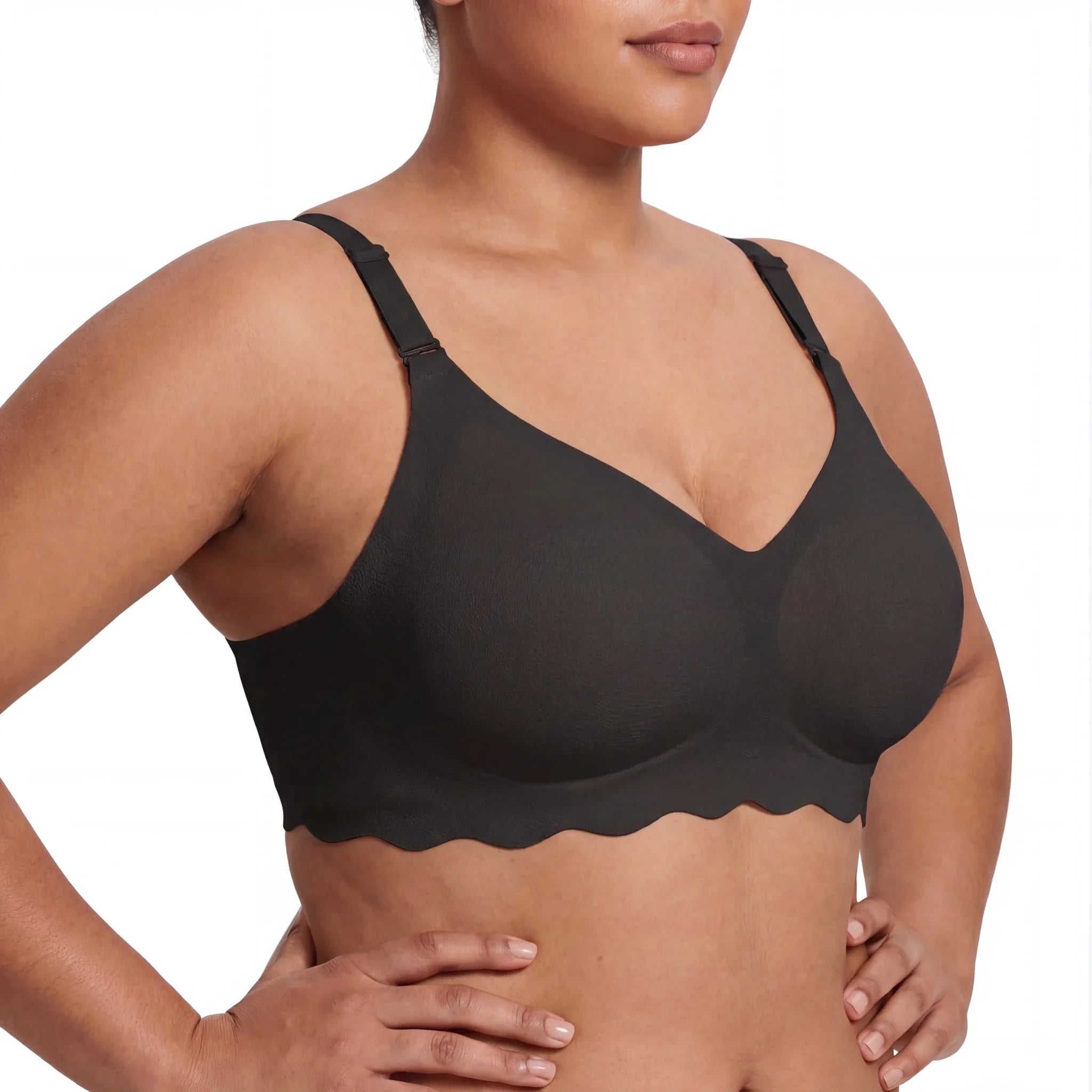 Scalloped Band Comfort Bra