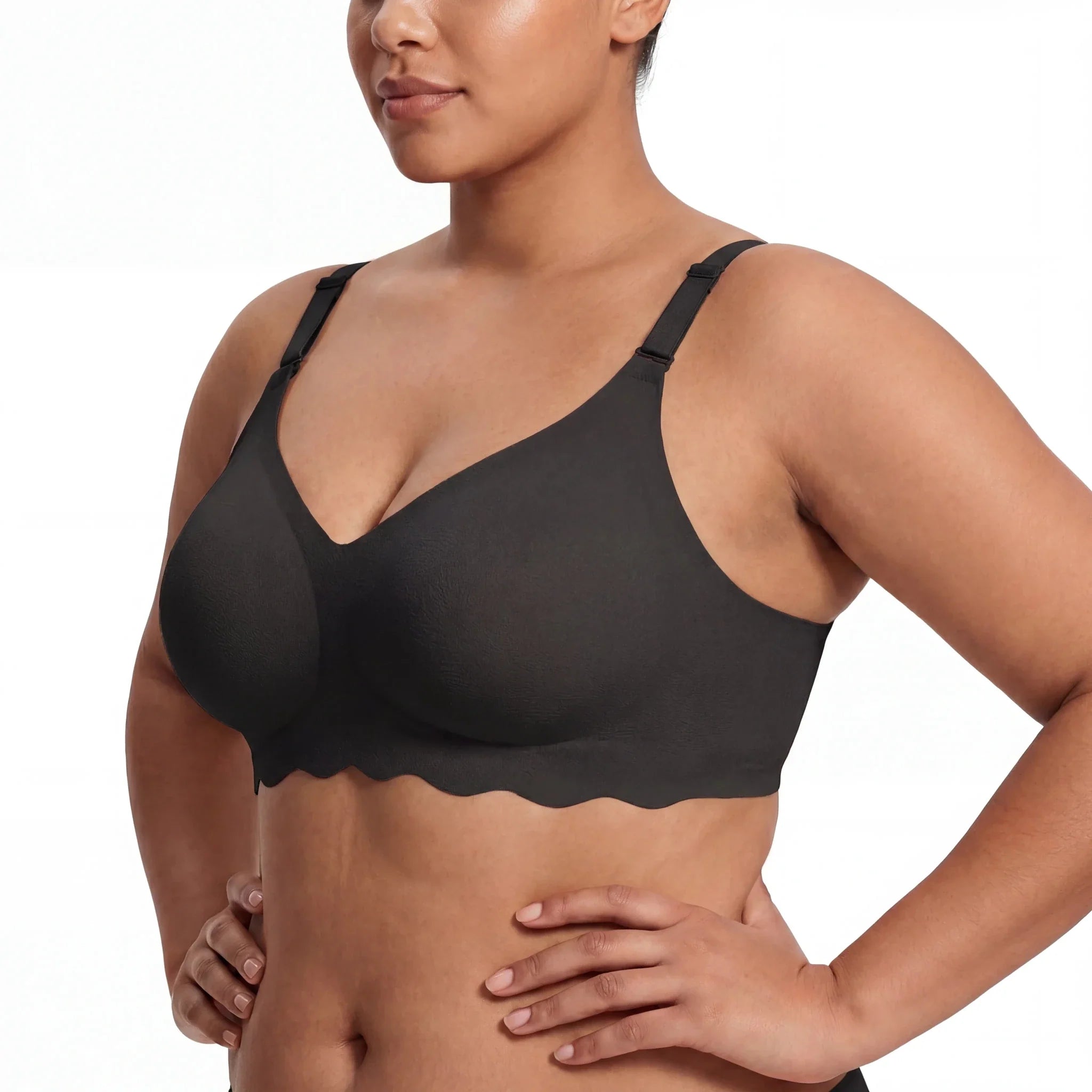 Scalloped Band Comfort Bra