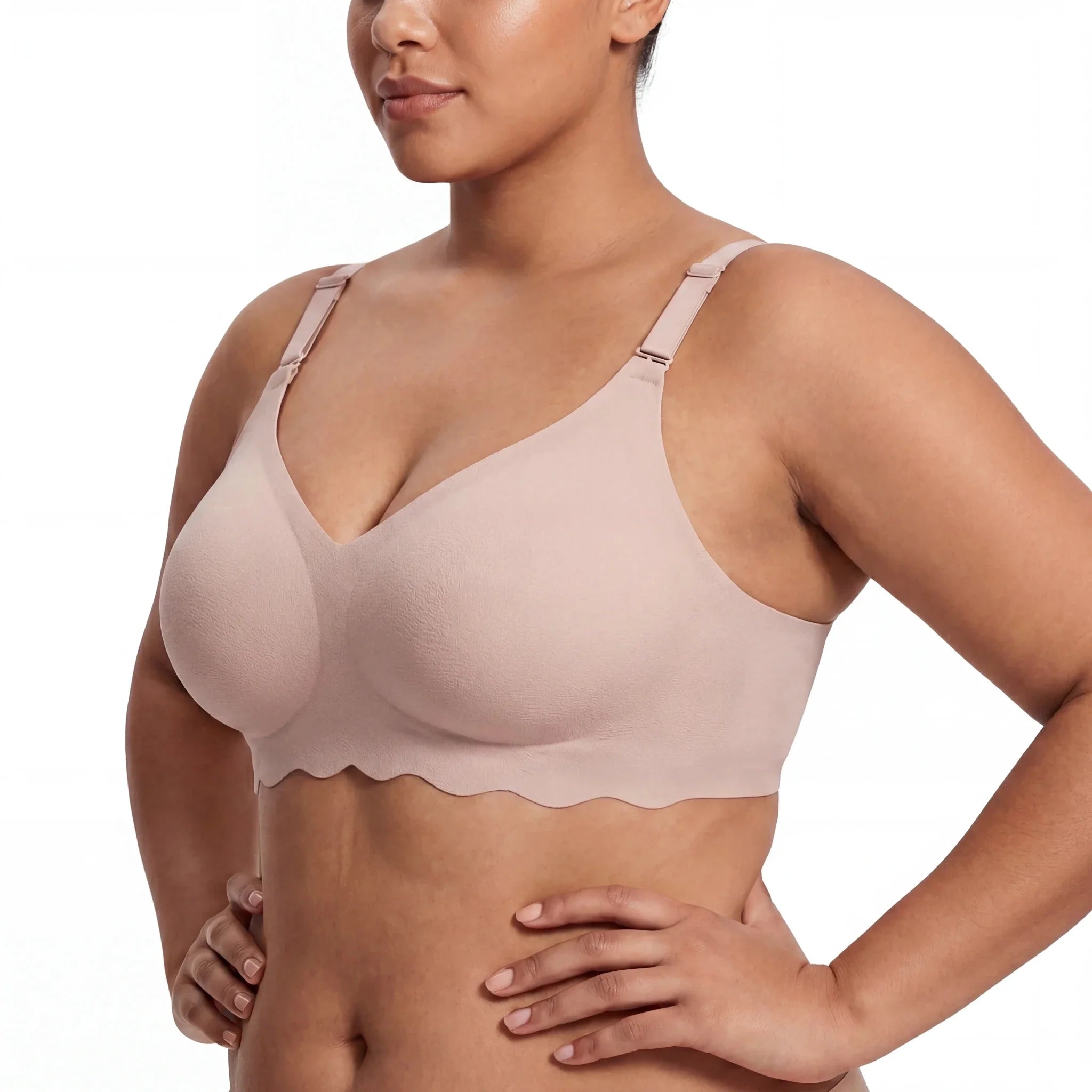 Scalloped Band Comfort Bra