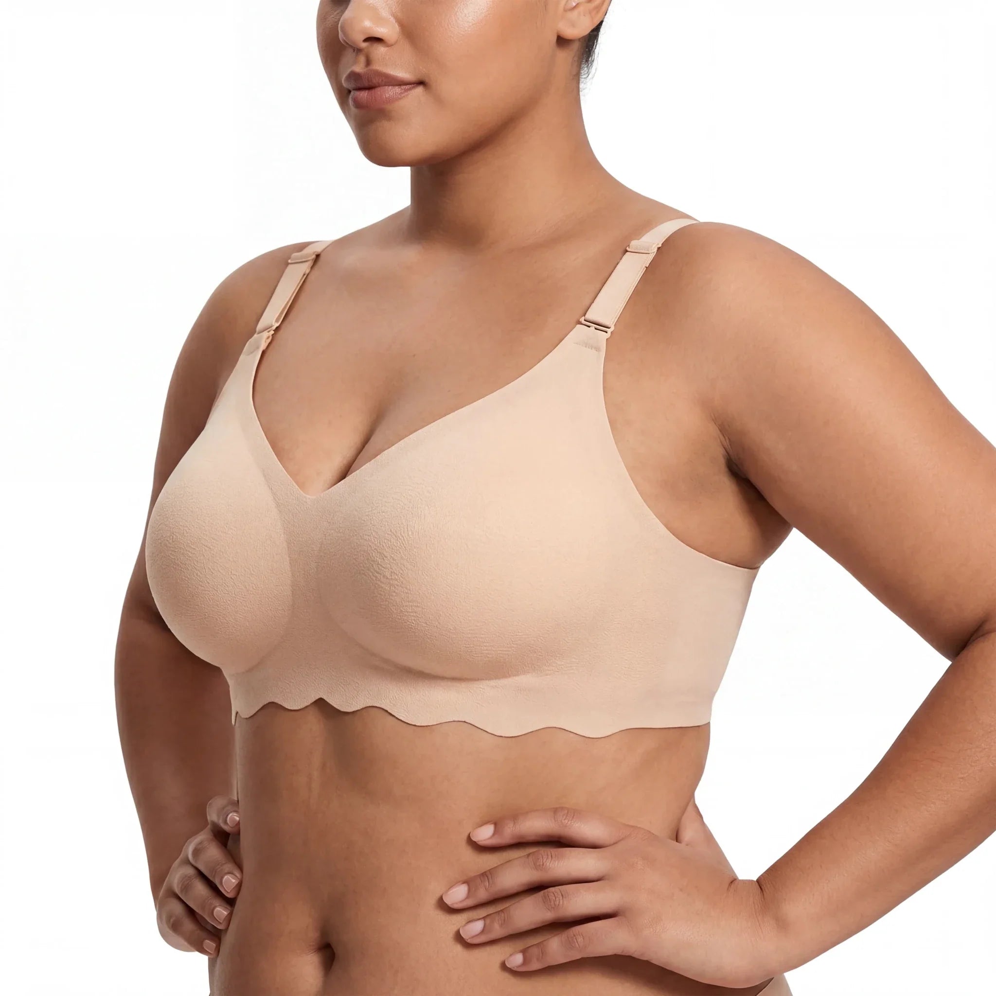 Scalloped Band Comfort Bra