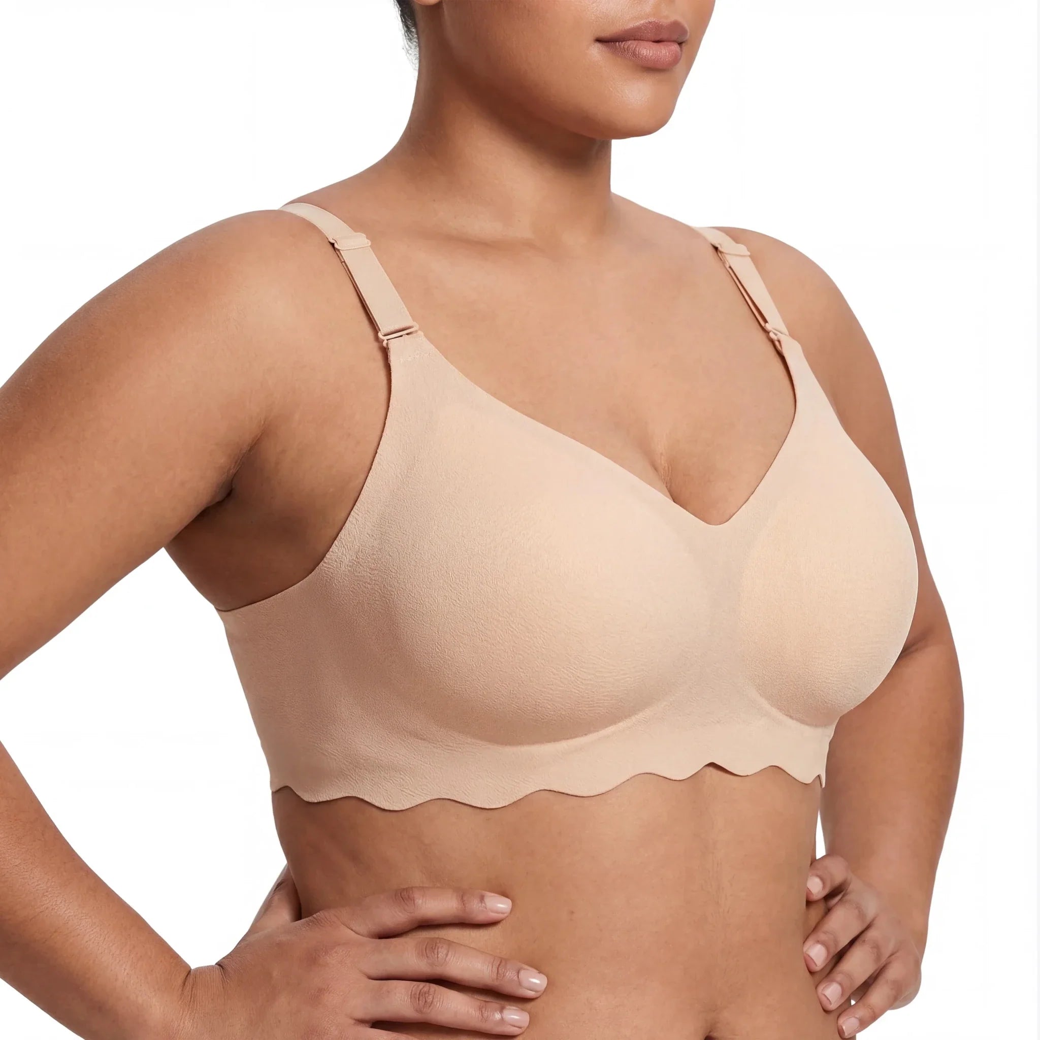 Scalloped Band Comfort Bra