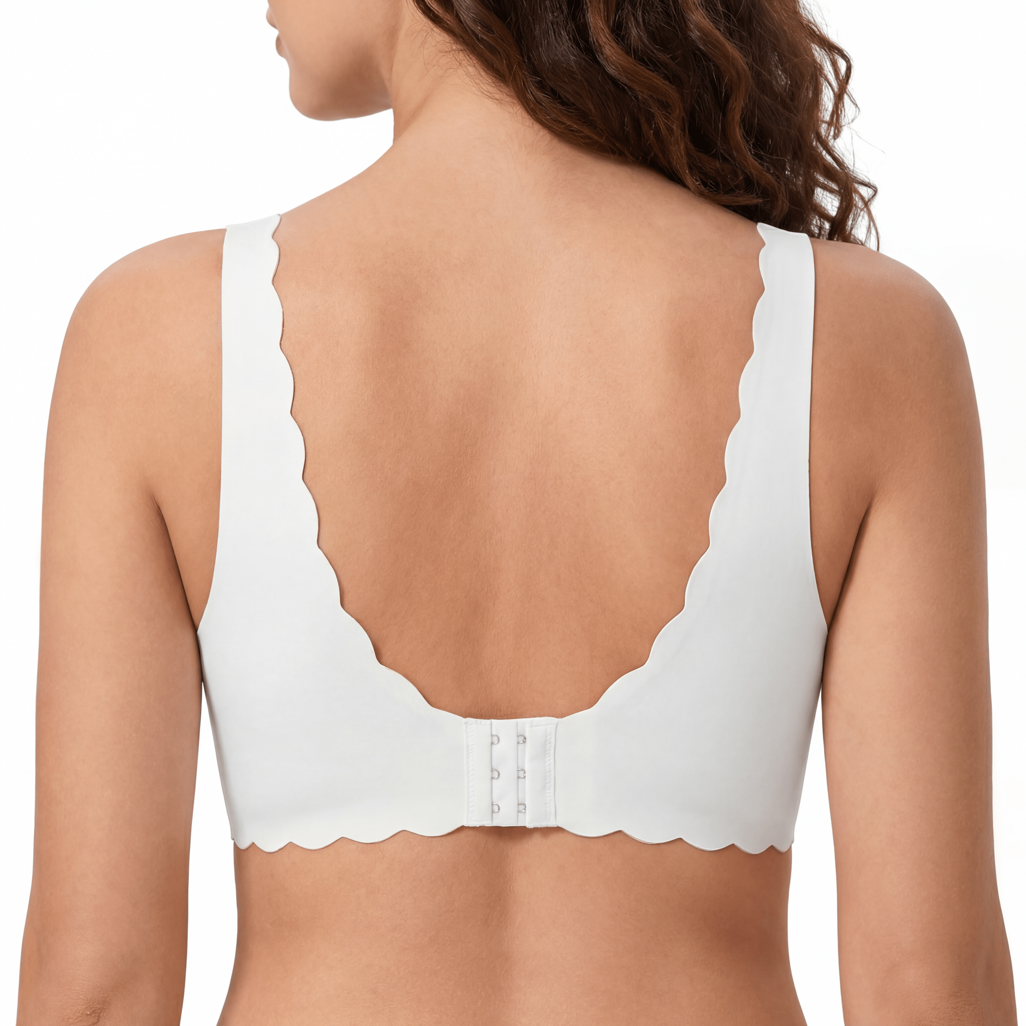 Scalloped Edge Plunge Bra