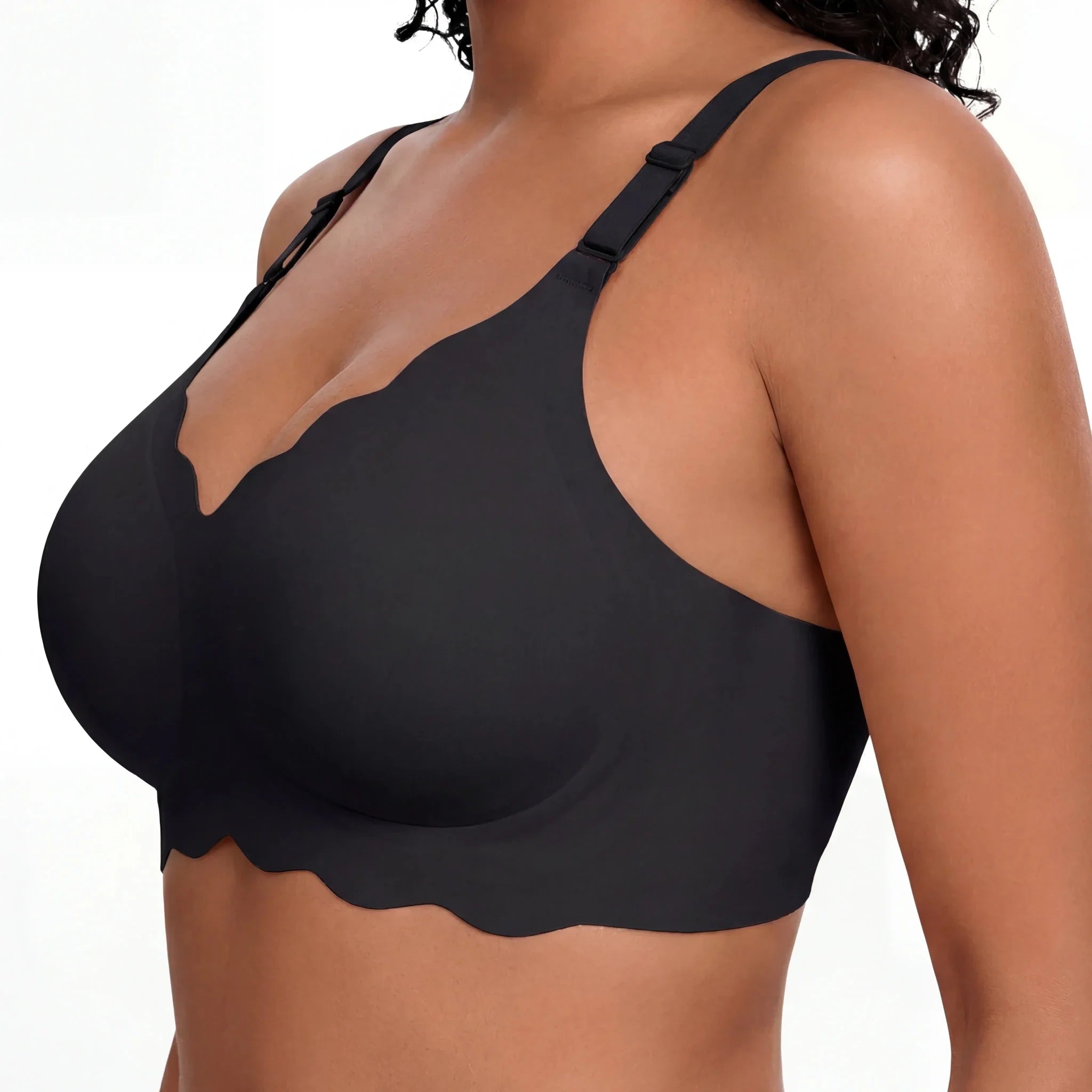 Scalloped Full Coverage Bra