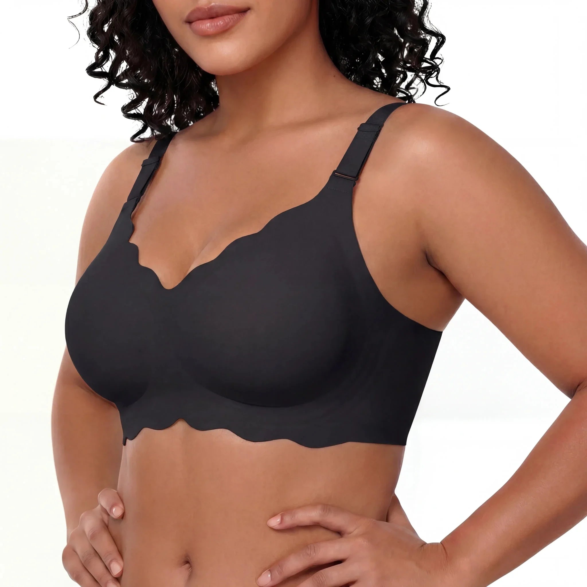 Scalloped Full Coverage Bra