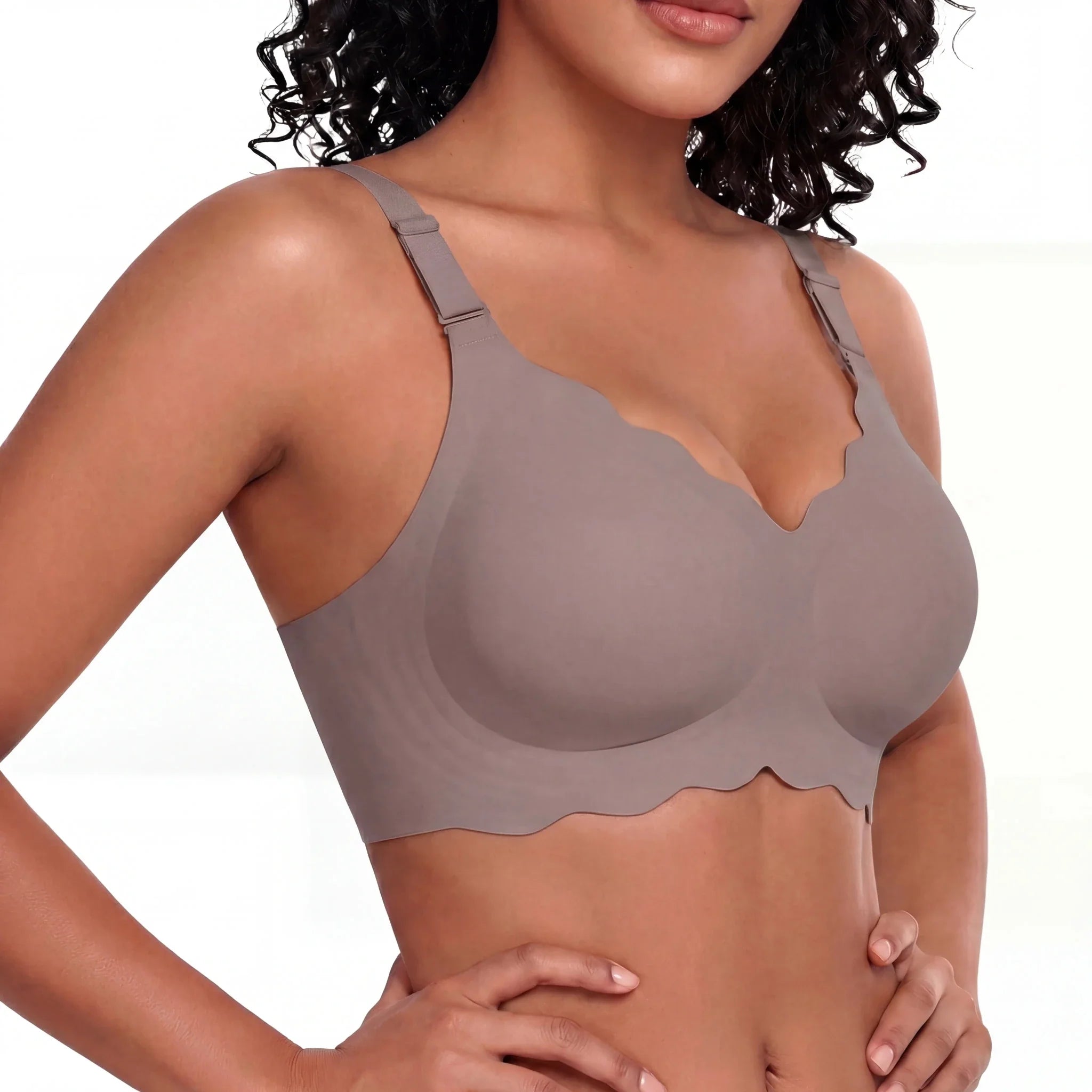 Scalloped Full Coverage Bra