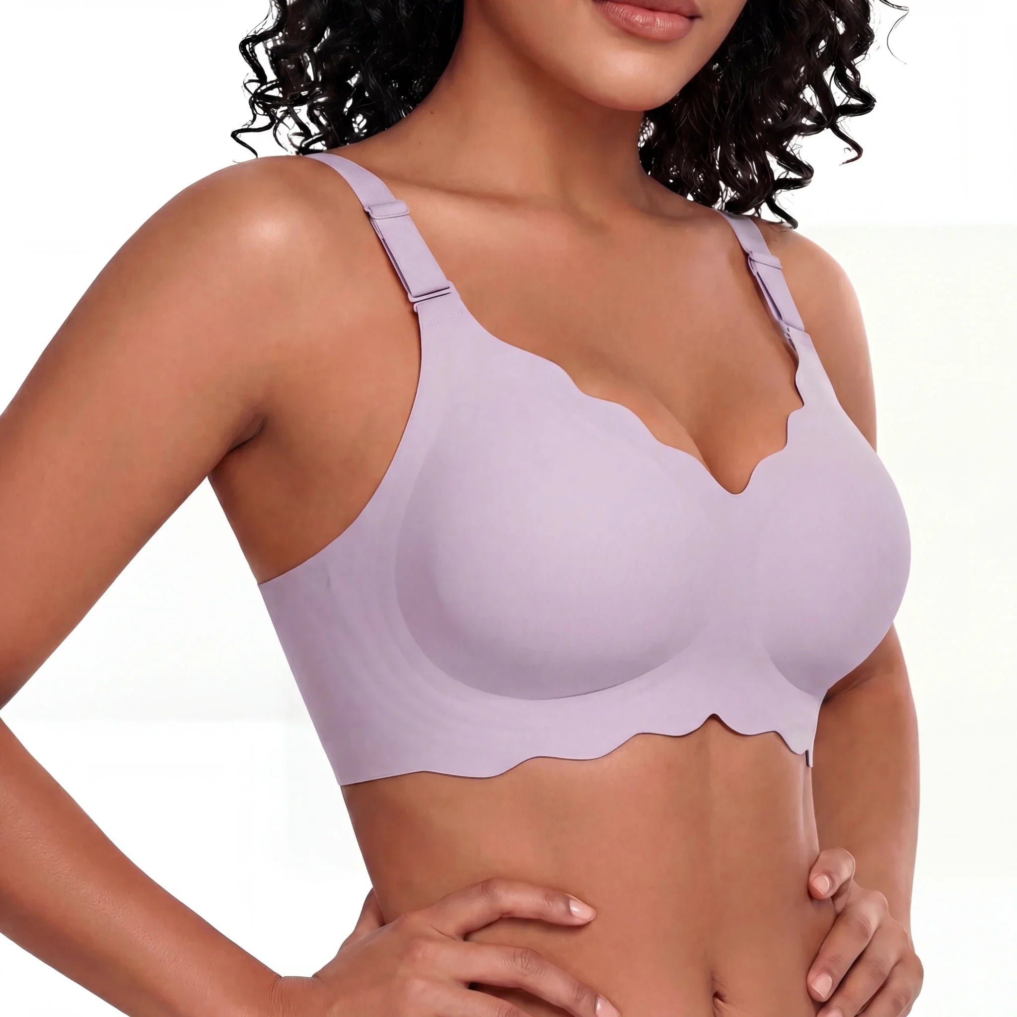 Scalloped Full Coverage Bra