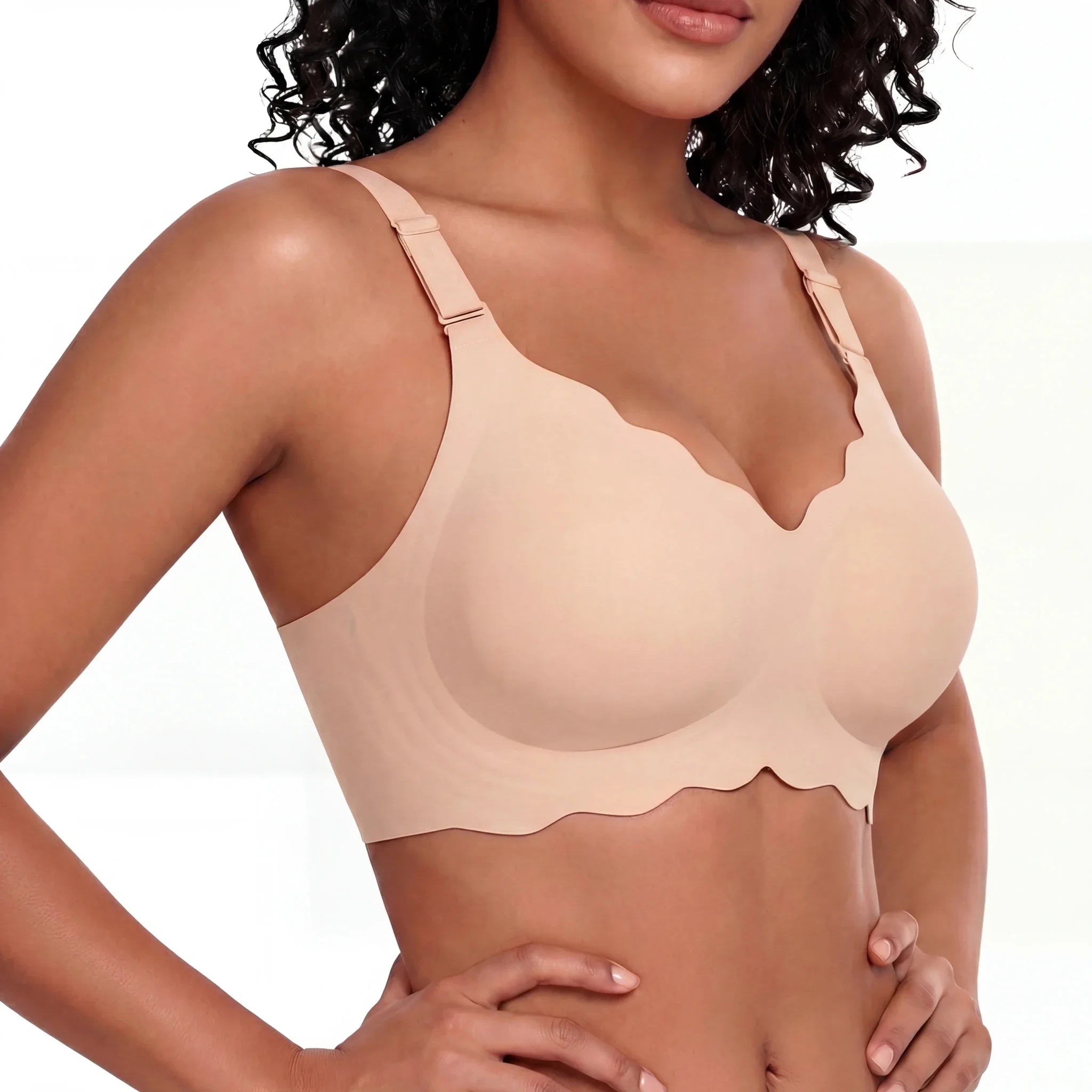 Scalloped Full Coverage Bra