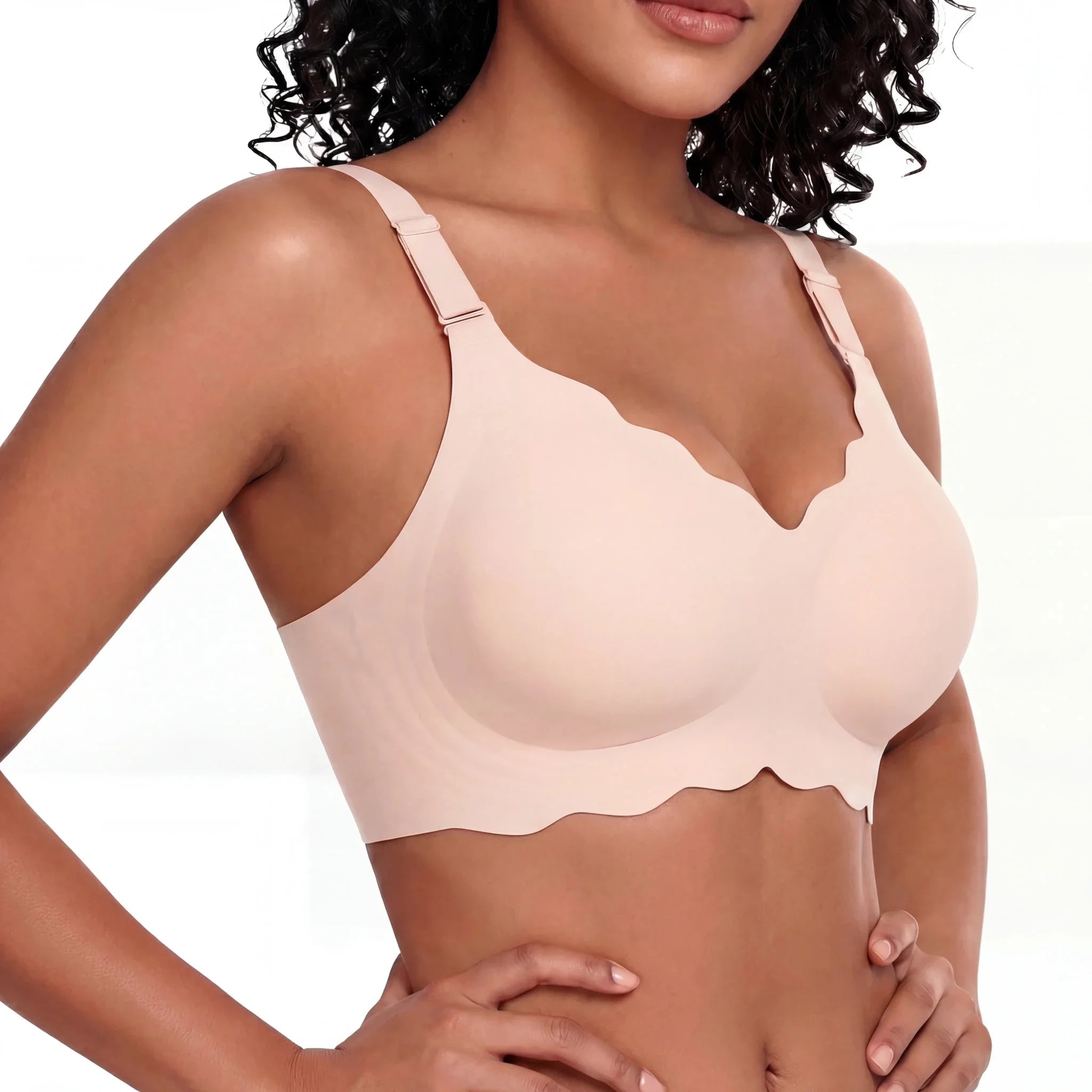 Scalloped Full Coverage Bra