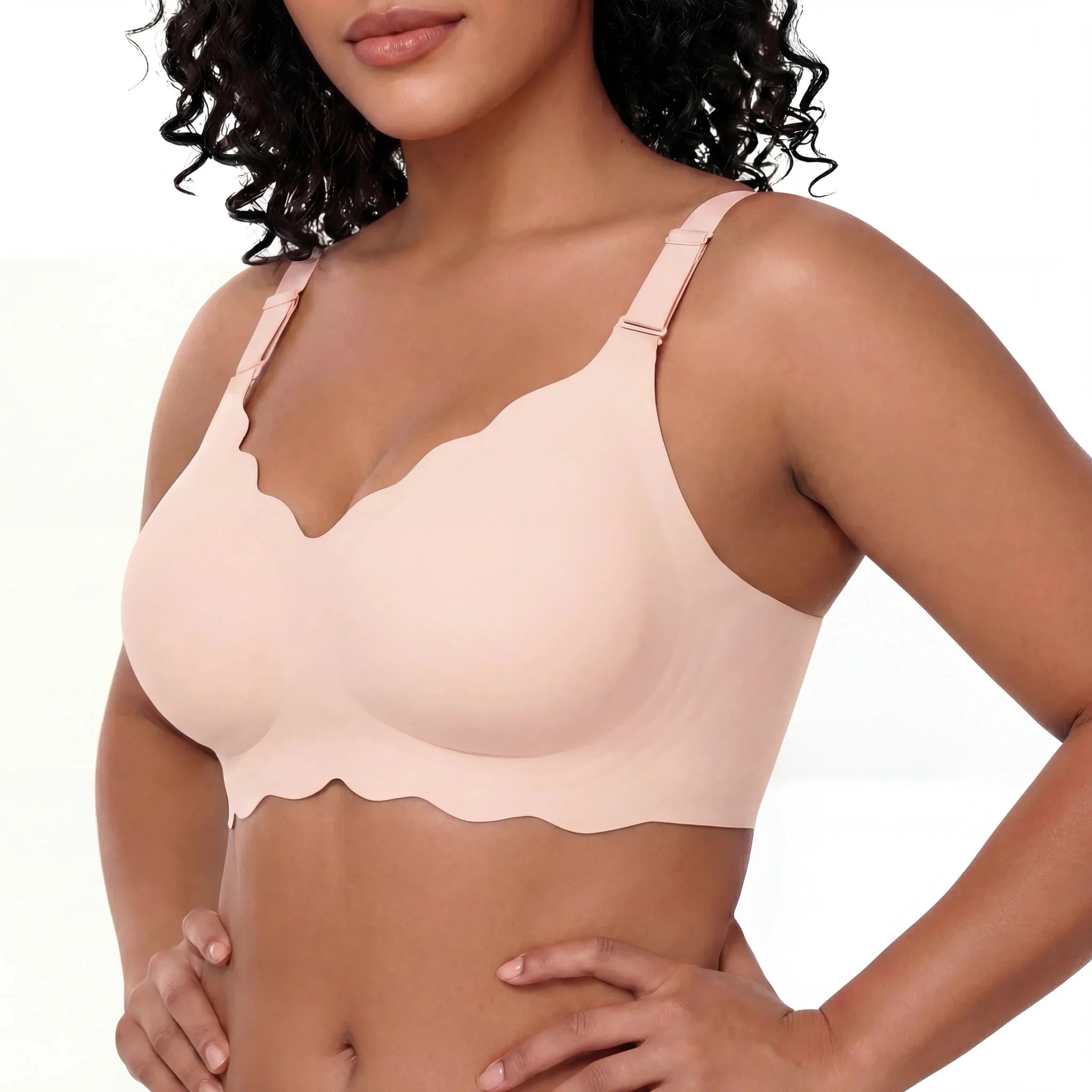 Scalloped Full Coverage Bra