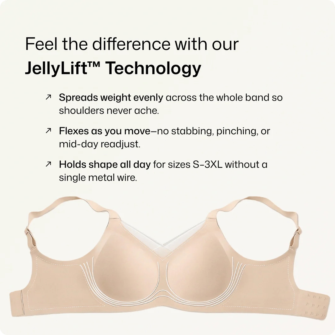 Wireless Deep V-Neck Mesh Push Up Bra